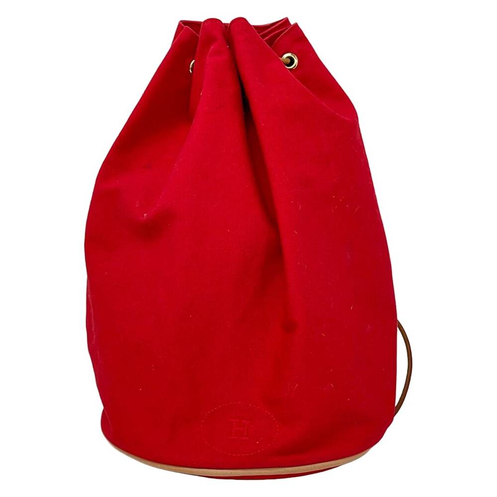 Hermès Materot Marcel (Matelote) Backpack Red Dark Brown